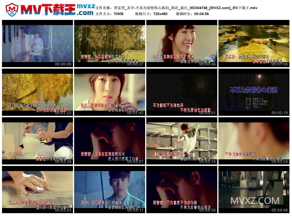 贾富营_其中-不再为爱情伤心落泪_国语_流行_MD304748